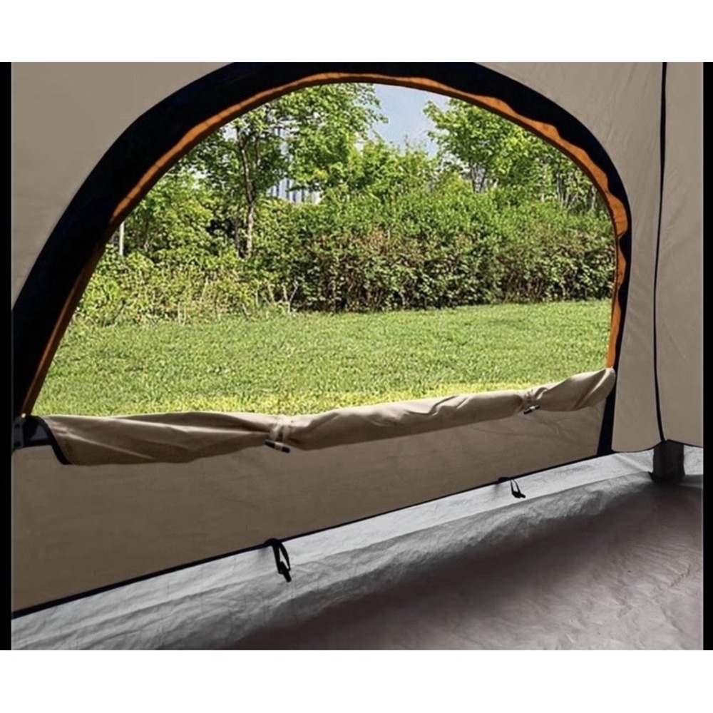 New 2 Person Tent Orange And Tan Dome‎ Shelter Outdoor Camping Size 84"x60" - Picture 7 of 7